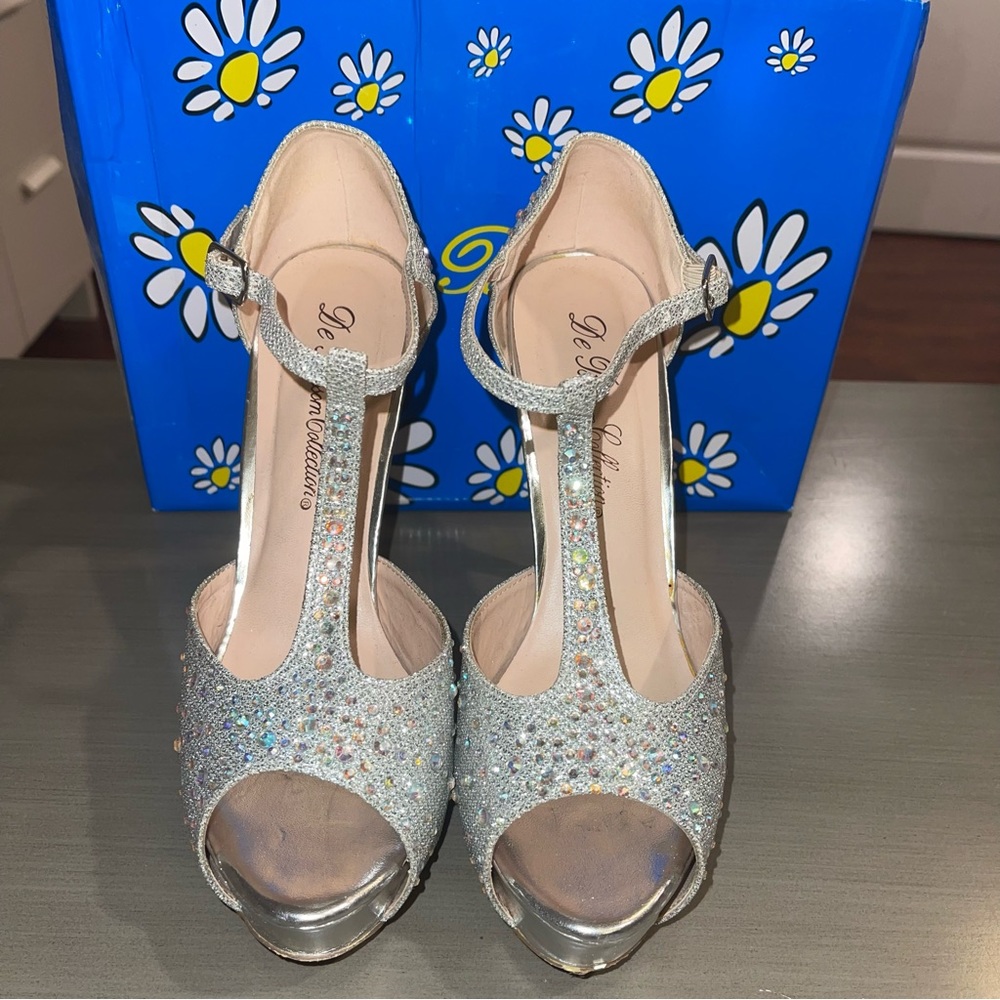 Glitter Rhinestone Heels